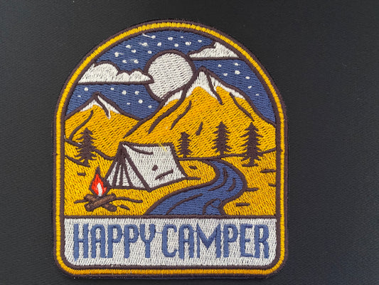 Happy Camper Custom Embroidered Patch