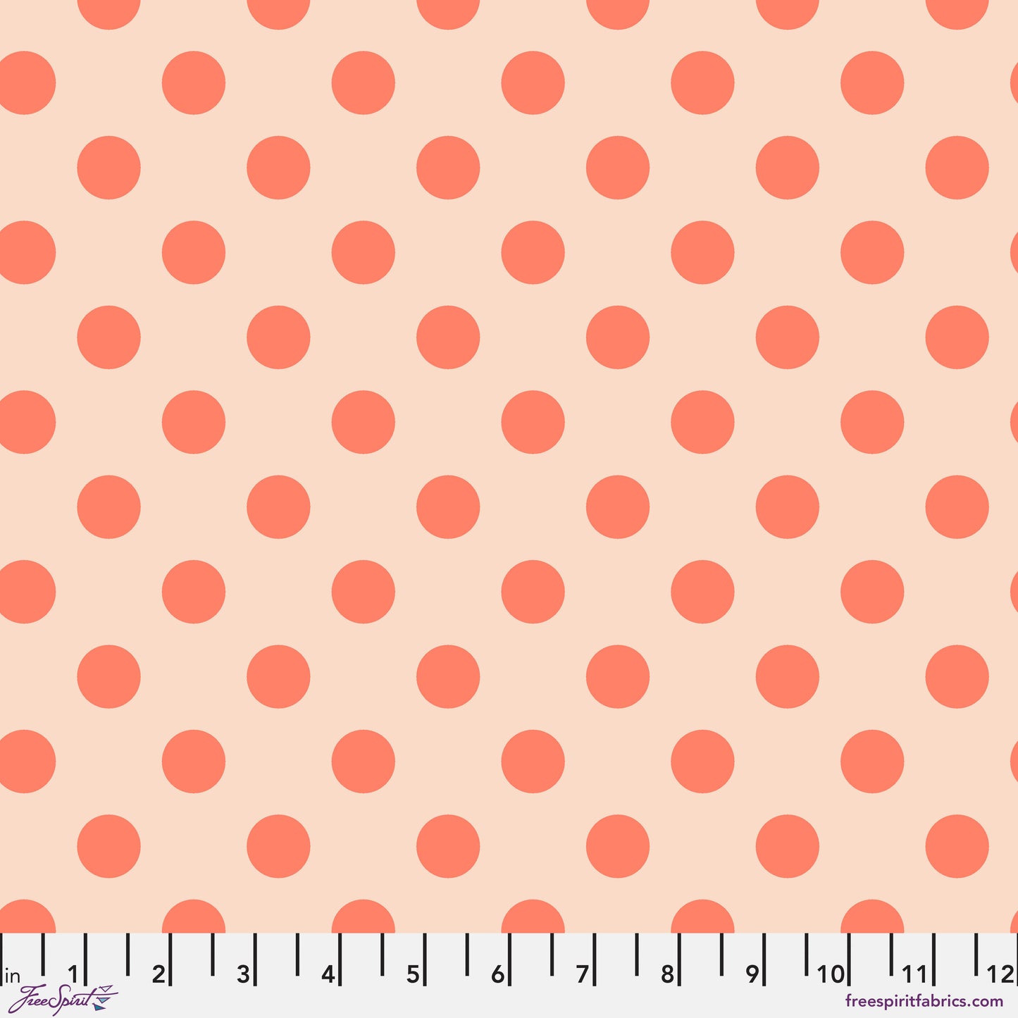 Tula Pink Neon Pom Poms Lunar Neon True Colors Cotton Quilting Fabric by the Half Yard