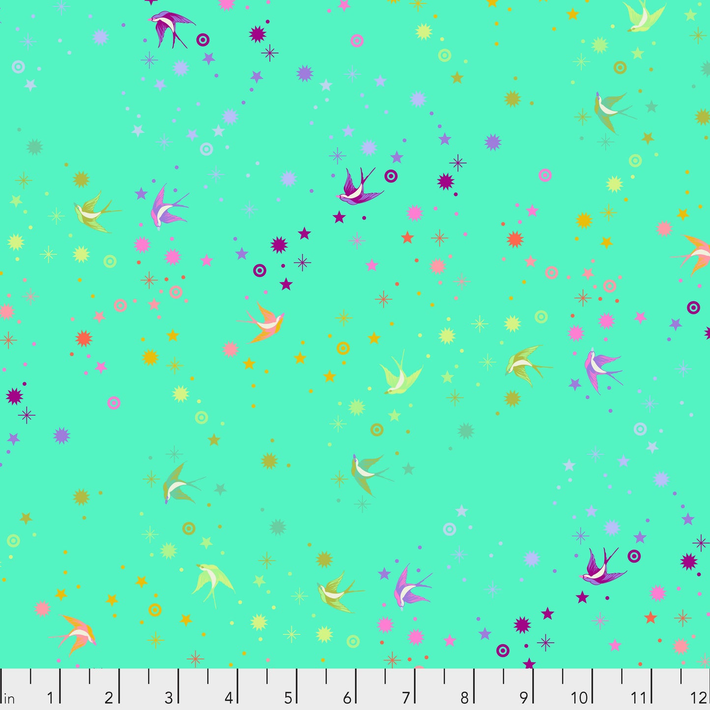 Tula Pink Fairy Dust Frolic True Colors Cotton Quilting Fabric by the Half Yard