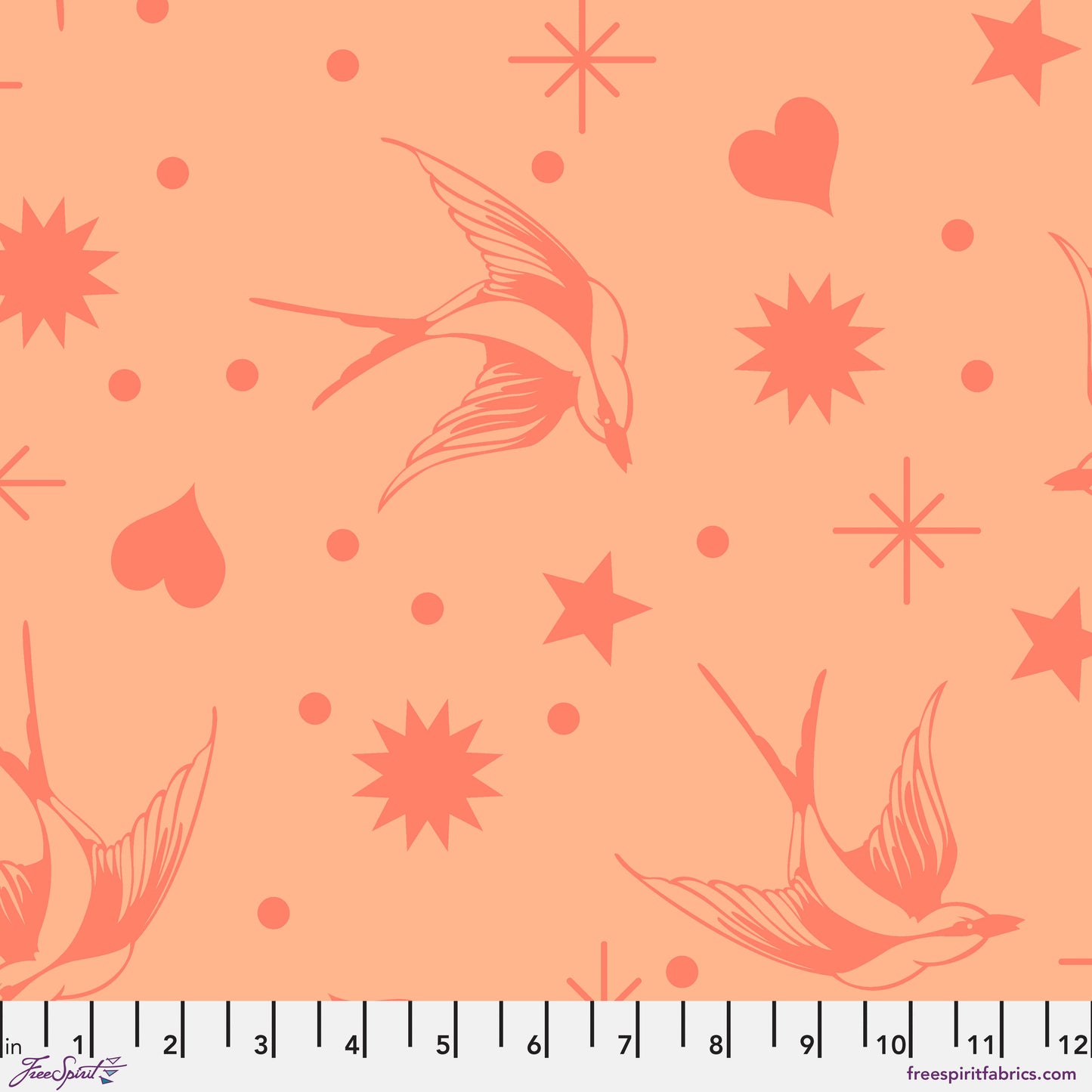 Tula Pink Neon Fairy Flakes Lunar Neon True Colors Cotton Quilting Fabric by the Half Yard
