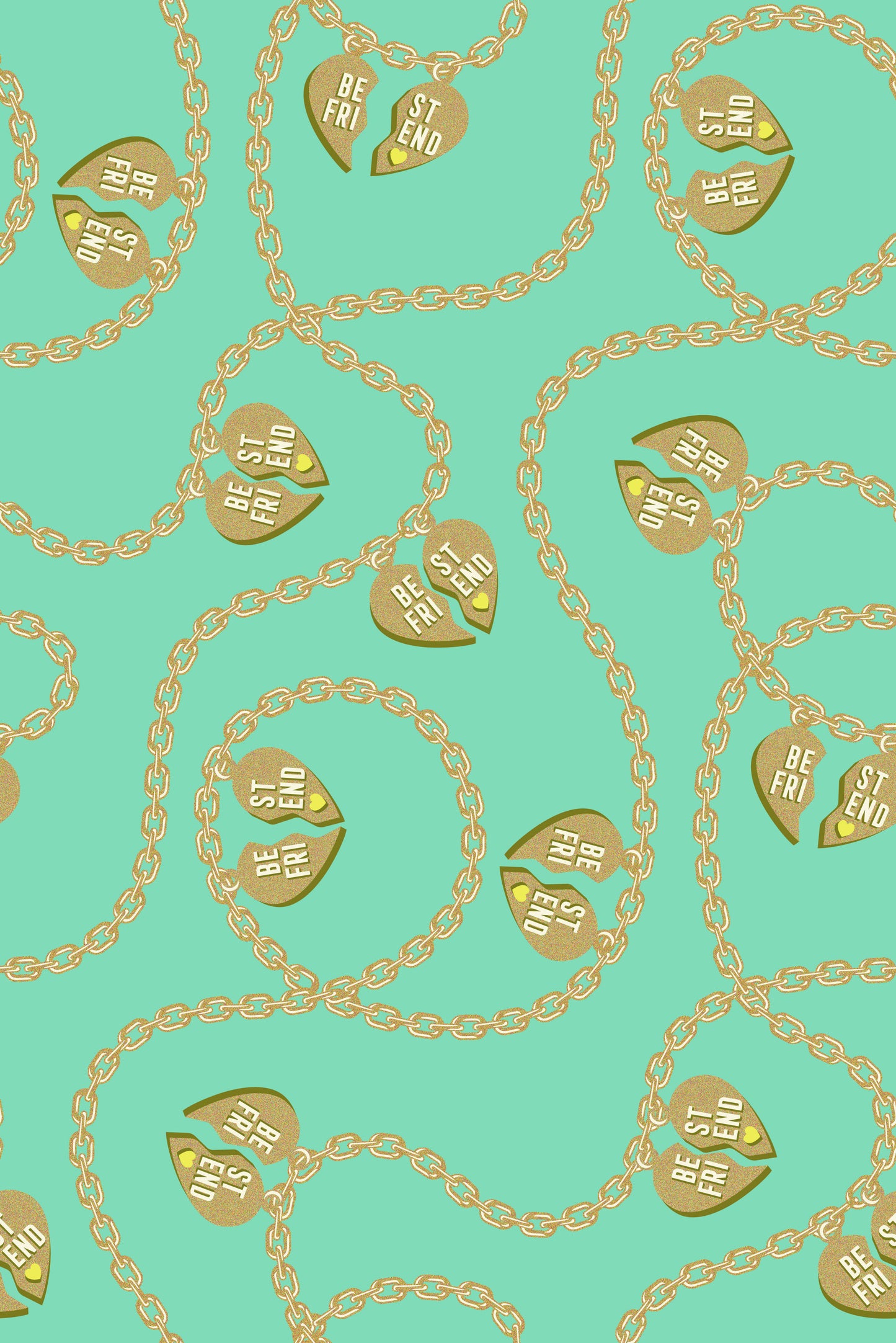 Tula Pink Besties Lil Charmer in Meadow Cotton Quilting Fabric by the Half Yard