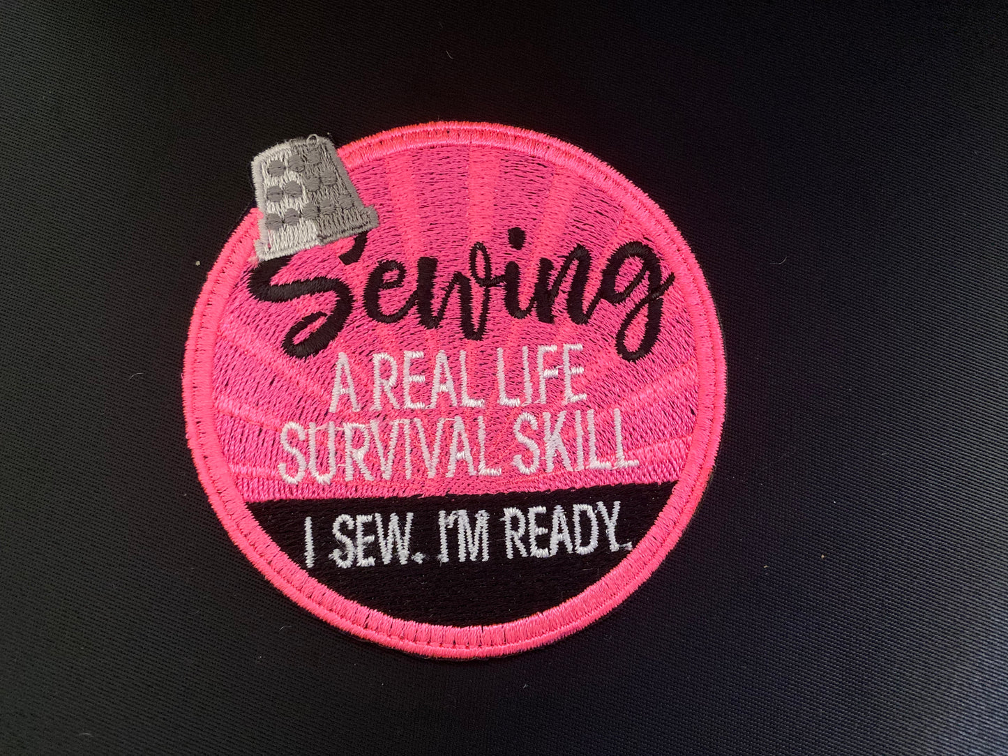 Sewing Survival Skill Merit Patch Custom Embroidered Accessory