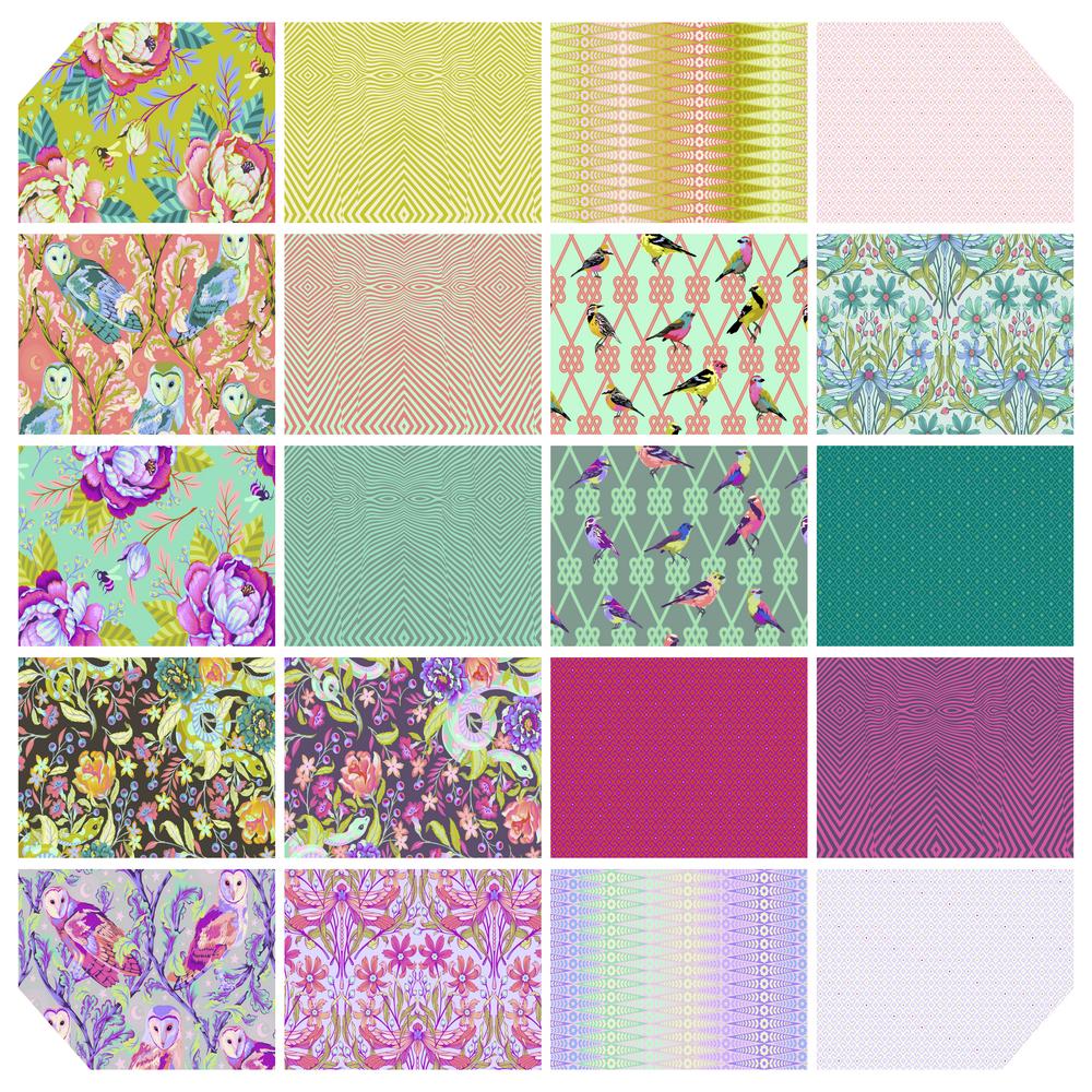 Tula Pink Moon Garden Fat Quarter Bundle of 20 Pieces by FreeSpirit Fabrics