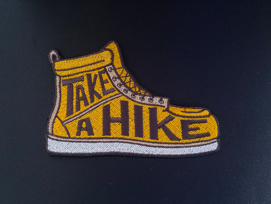 Take a Hike Custom Embroidered Iron on Patch