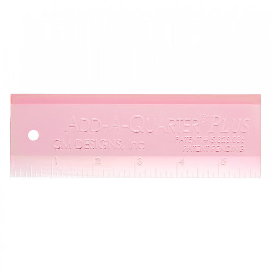 Add A-Quarter Ruler 6in Plus Pink