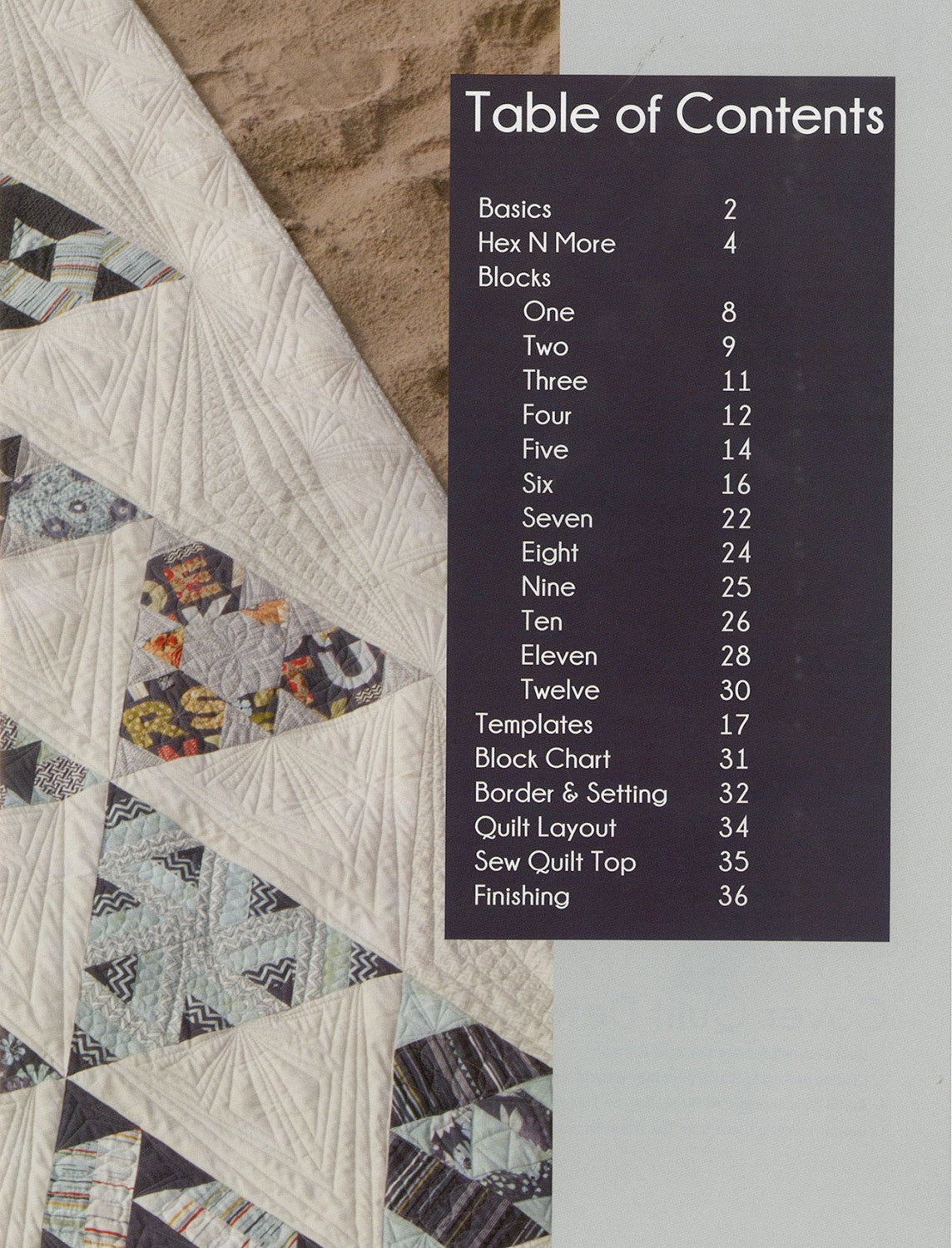 Jaybird Quilts Toes in the Sand Block of the Month Quilt Book | JBQ130