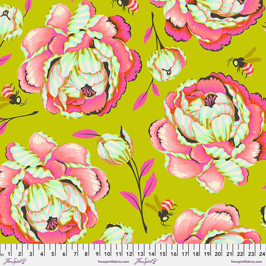 Tula Pink Sonic Bloom Dawn 108" Cotton Sateen Wide Backing Fabric
