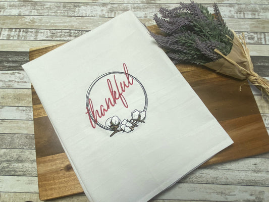 Thankful - Cotton Bowl Frame Cotton Dish Towel - 28 X 28