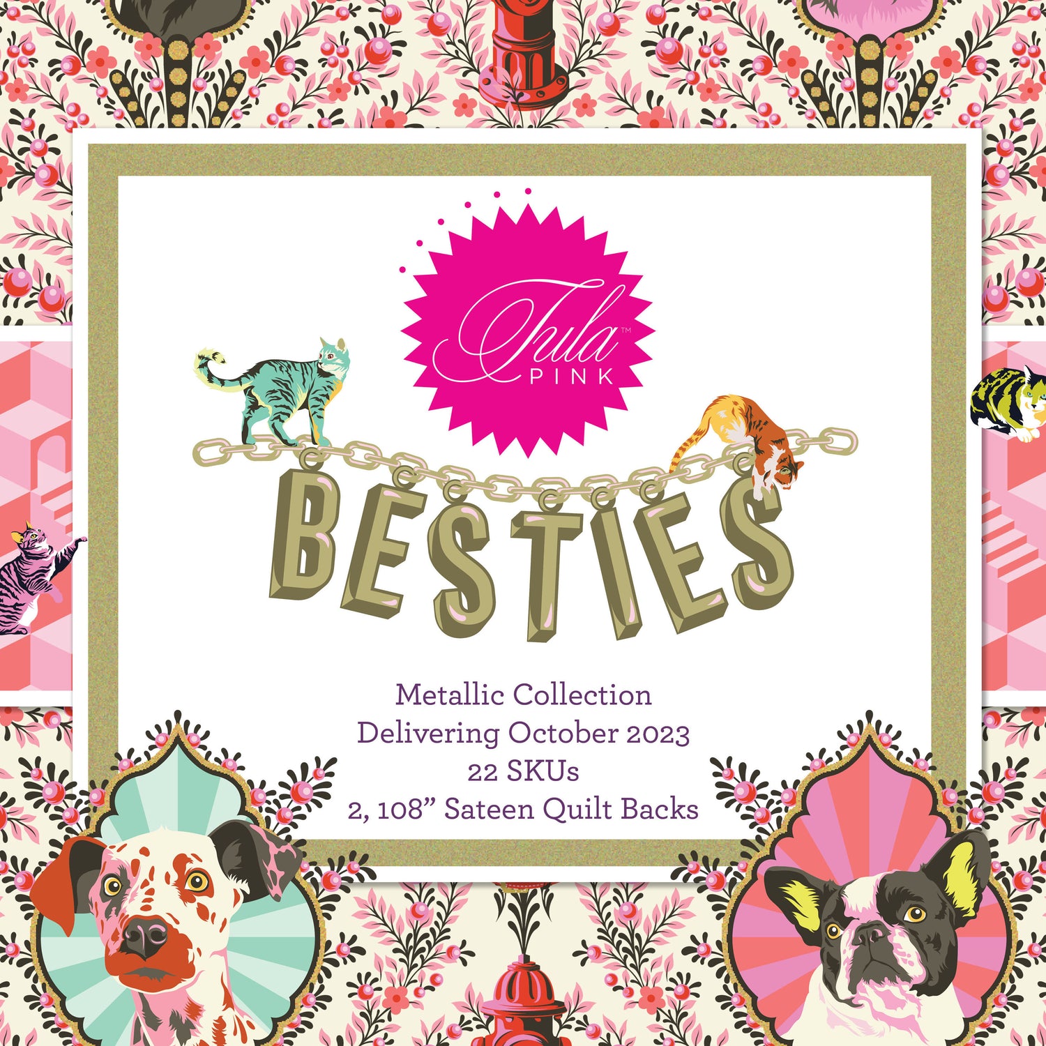 Tula Pink Besties Fabric Collection