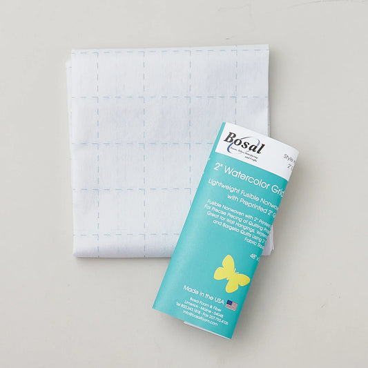 Bosal Quilters Grid 2" Fusible Interfacing 48" x 1yd — White