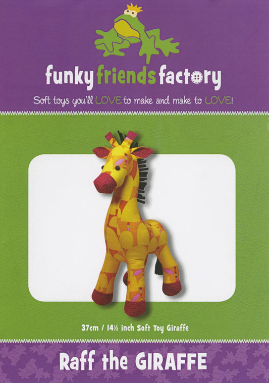 Raff Giraffe Stuffed Animal Pattern by Funky Friends Factory