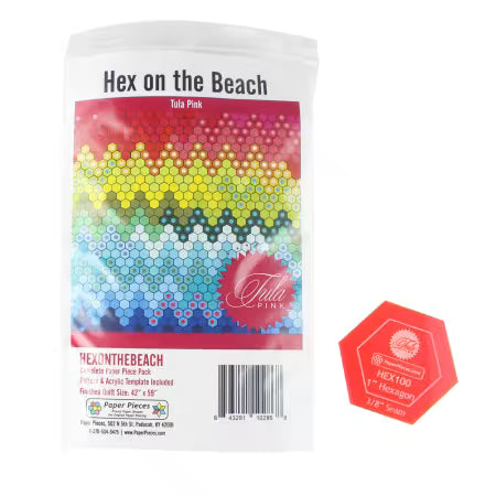 Hex on the Beach EPP Pattern & Acrylic Template Kit by Tula Pink by Paper Pieces