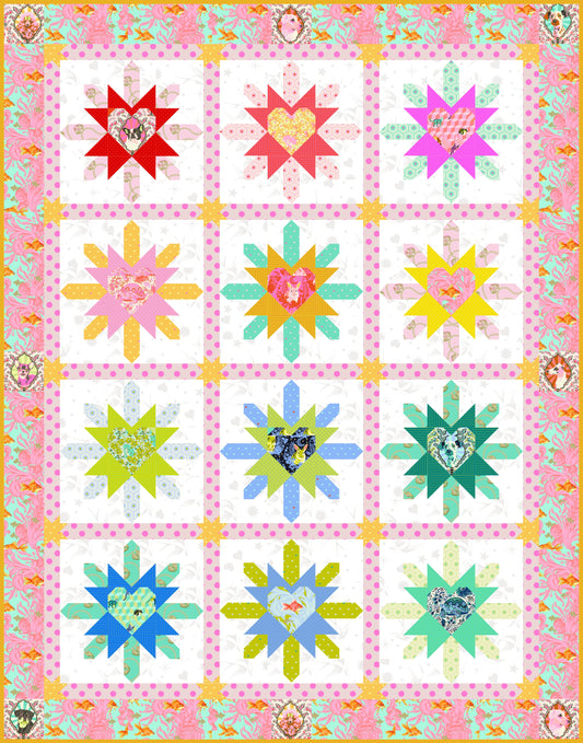 Tula Pink Besties Heartburst Quilt Kit – Fabric & Pattern | FreeSpirit Fabrics