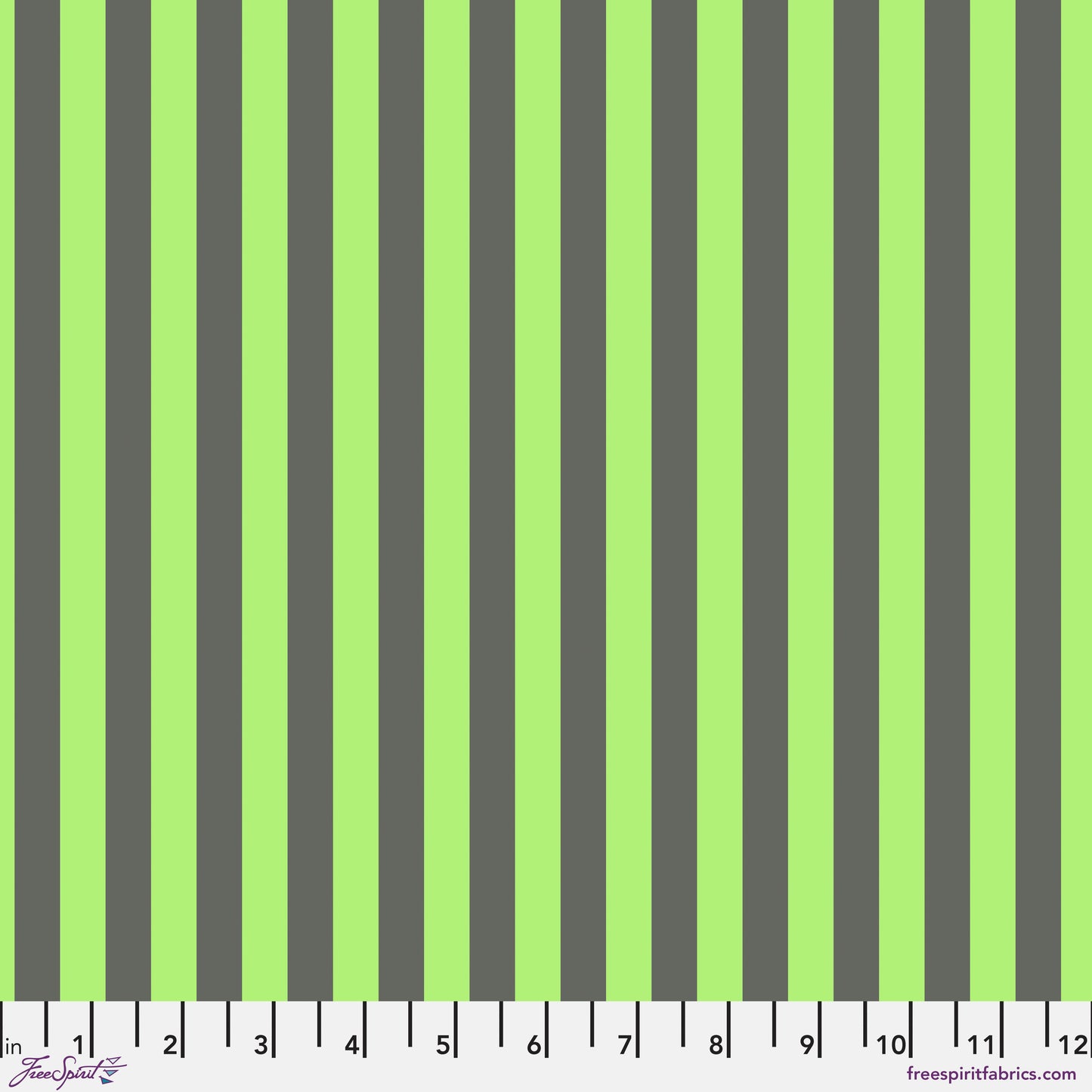 Tula Pink Neon Tent Stripe Karma Neon True Colors Cotton Quilting Fabric by the Half Yard