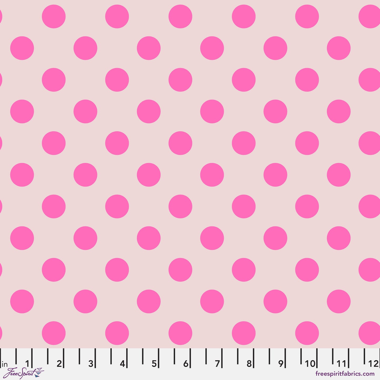 Tula Pink Neon Pom Poms Cosmic Neon True Colors Cotton Quilting Fabric by the Half Yard