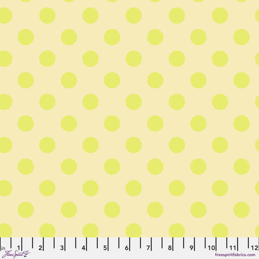 Tula Pink Neon Pom Poms Moonbeam Neon True Colors Cotton Quilting Fabric by the Half Yard
