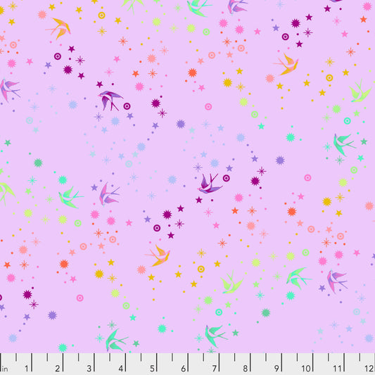 Tula Pink Fairy Dust Lavender True Colors Cotton Quilting Fabric by the Half Yard