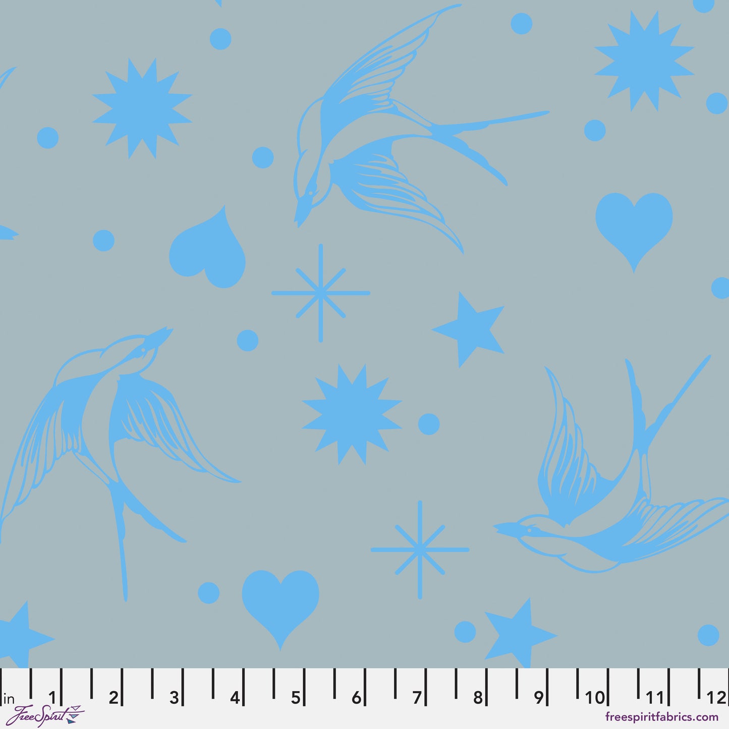 Tula Pink Neon Fairy Flakes Aura Neon True Colors Cotton Quilting Fabric by the Half Yard