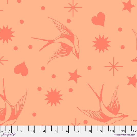 Tula Pink Neon Fairy Flakes Lunar Neon True Colors Cotton Quilting Fabric by the Half Yard