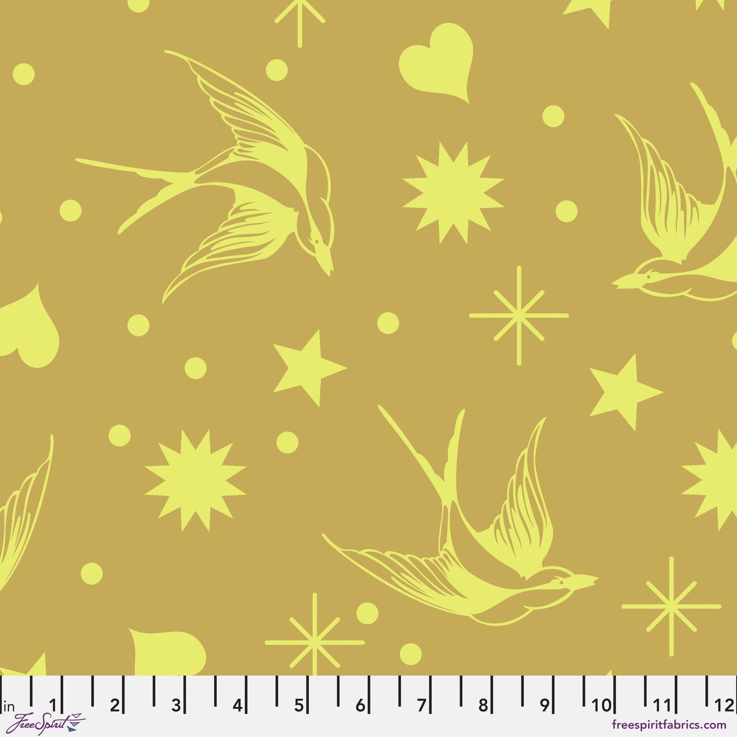 Tula Pink Neon Fairy Flakes Moonbeam Neon True Colors Cotton Quilting Fabric by the Half Yard