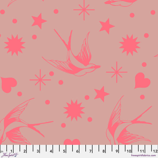 Tula Pink Neon Fairy Flakes Nova Neon True Colors Cotton Quilting Fabric by the Half Yard