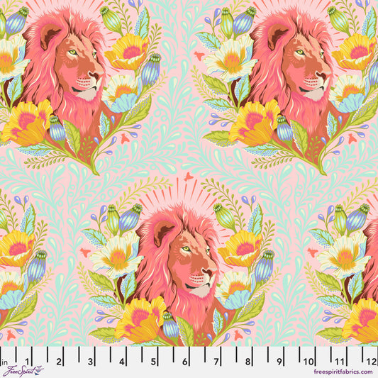 Tula Pink Everglow Good Hair Day in Lunar Cotton Quilting Fabric by the Half Yard