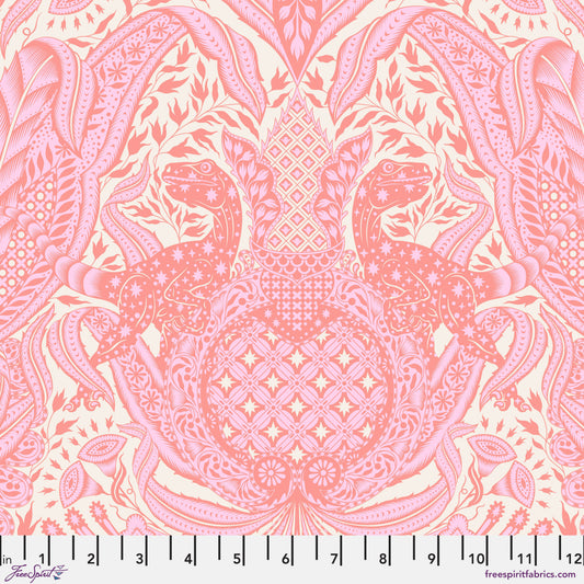 Tula Pink Roar Gift Rapt in Blush Cotton Quilting Fabric by the Half Yard