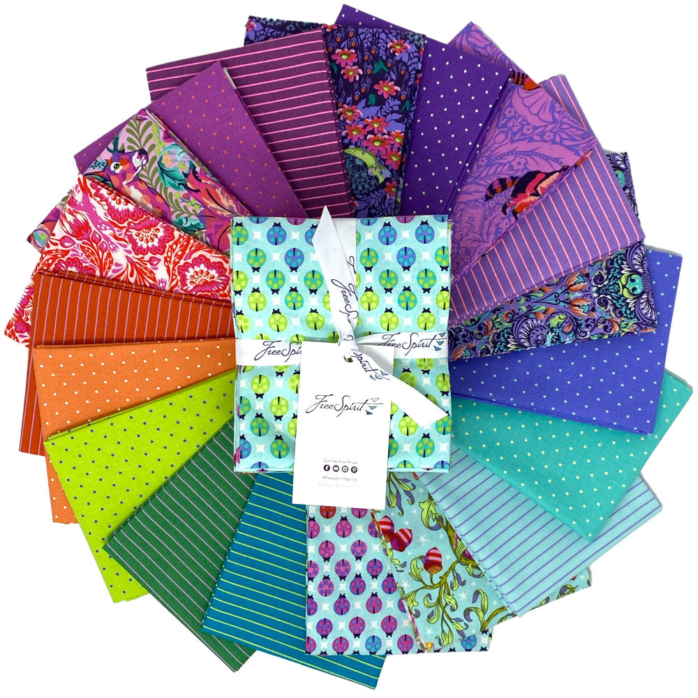 Tula Pink Tiny Beasts Fat Quarter Bundle in Glimmer