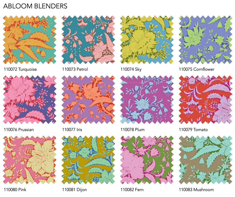 Tilda Bloomsville Abloom Fat Quarter Bundle | 12 pcs | 100% Cotton