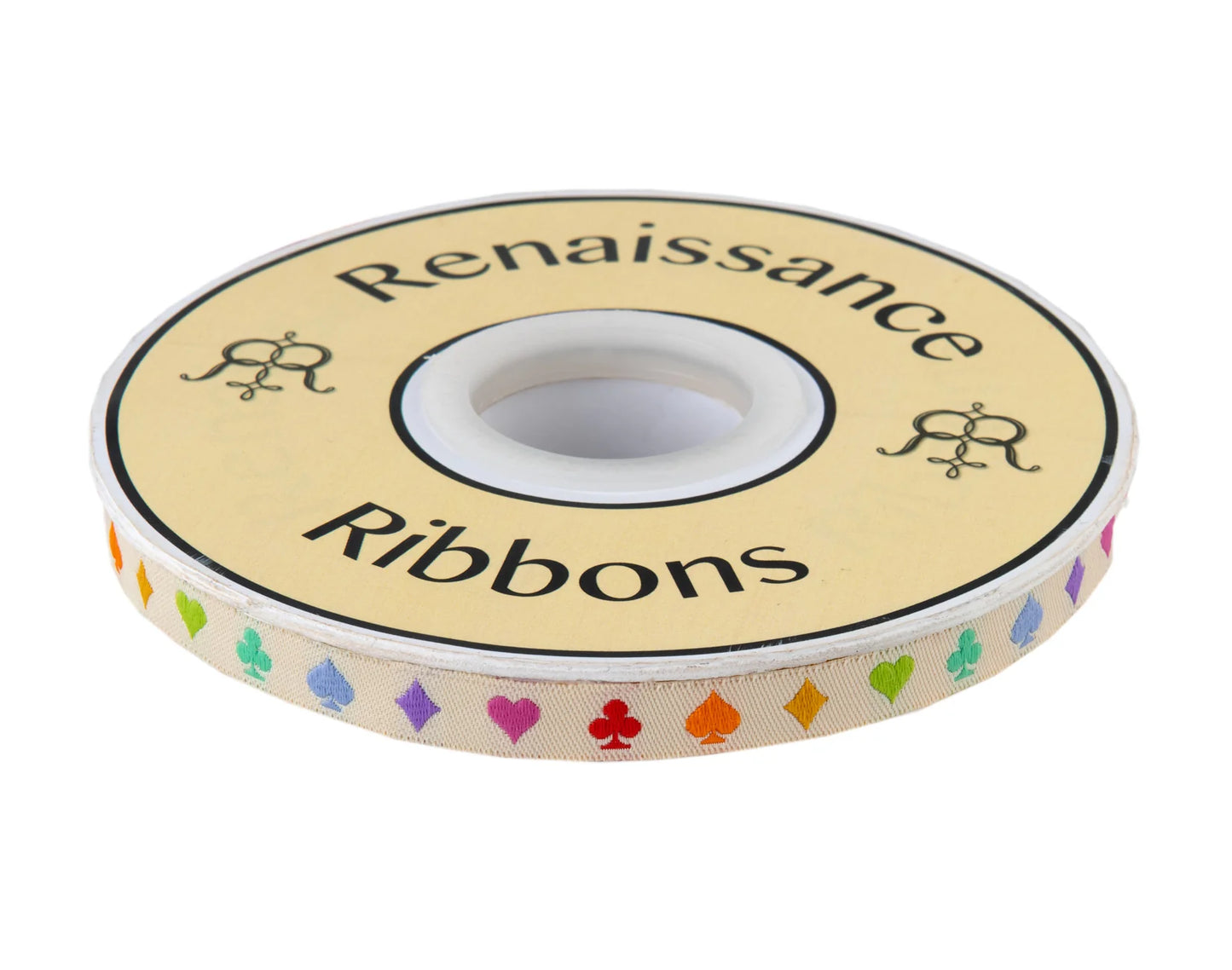 Tula Pink Wonder Suited and Booted Ecru - 3/8" Ribbon - Sold by the yard