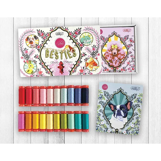 Tula Pink Besties Aurifil Thread Collection 50wt 20 Small Spools