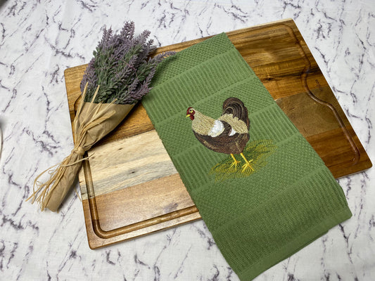 Hen Cotton Dish Towel - 15 X 24.5