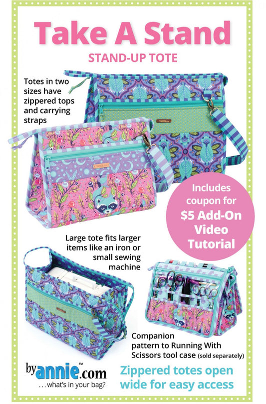 By Annie Take A Stand Stand-Up Tote Bag Pattern | PBA273