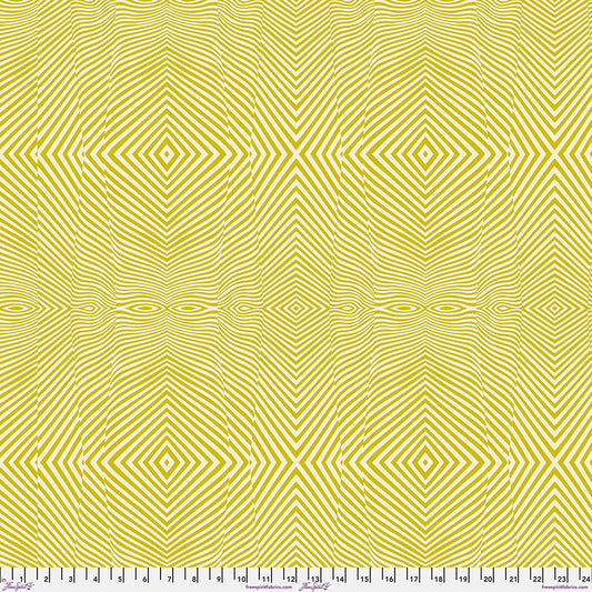 Tula Pink Moon Garden Lazy Stripe in Dawn Cotton Quilting Fabric by the Half Yard