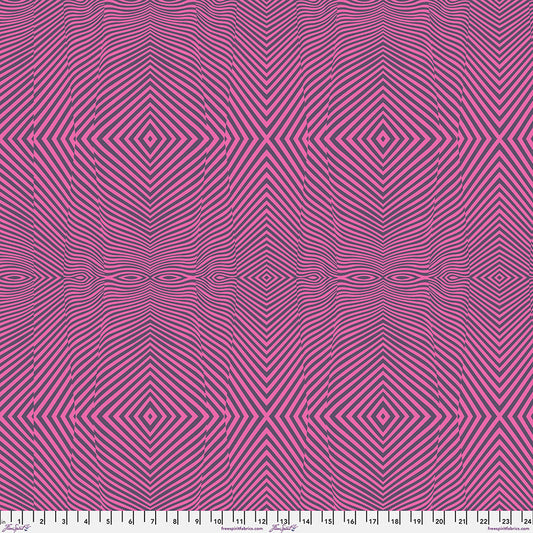 Tula Pink Moon Garden Lazy Stripe in Dusk Cotton Quilting Fabric by the Half Yard