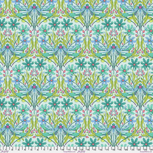 Tula Pink Moon Garden Dragon Your Feet in Dawn Cotton Quilting Fabric by the Half Yard
