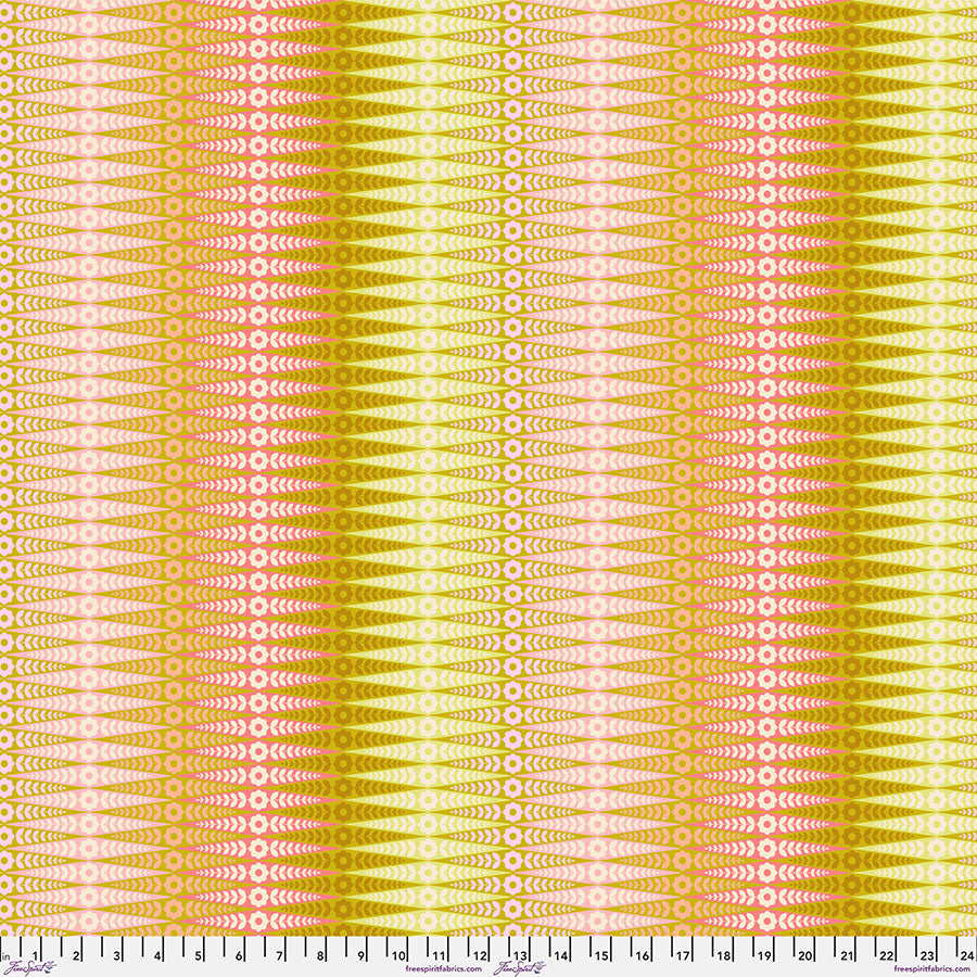 Tula Pink Moon Garden Oopsie Daisy in Dawn Cotton Quilting Fabric by the Half Yard