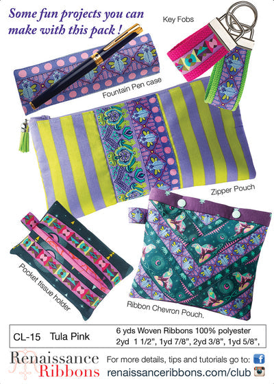 Spirit Animal Woven Ribbon Designer Assortment Tula Pink