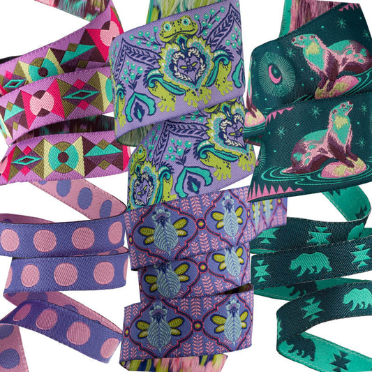 Spirit Animal Woven Ribbon Designer Assortment Tula Pink