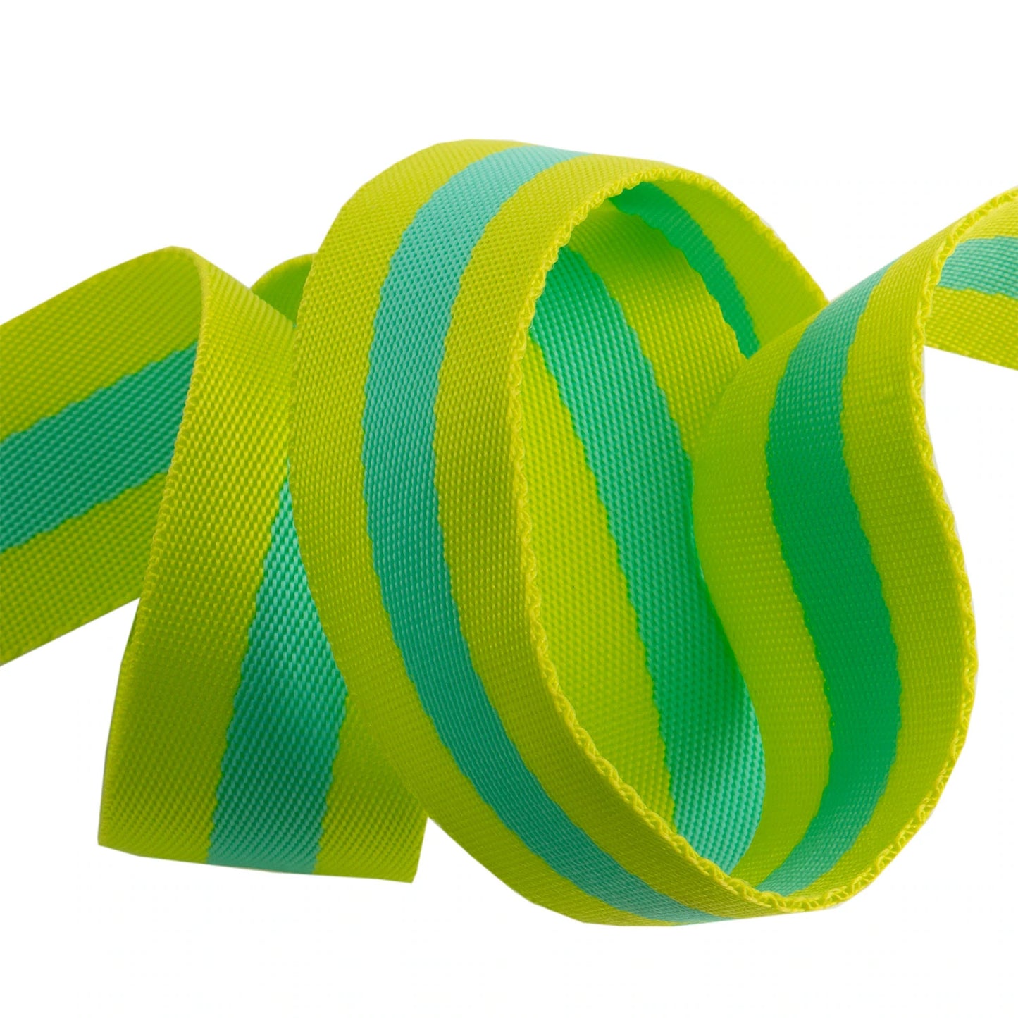 Lime and Turquoise - 1.5"-Tula Pink Webbing by the yard